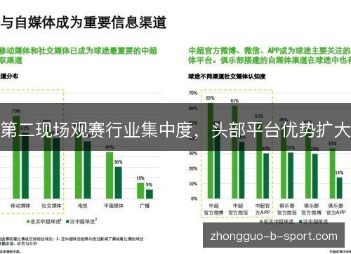 第二现场观赛行业集中度，头部平台优势扩大